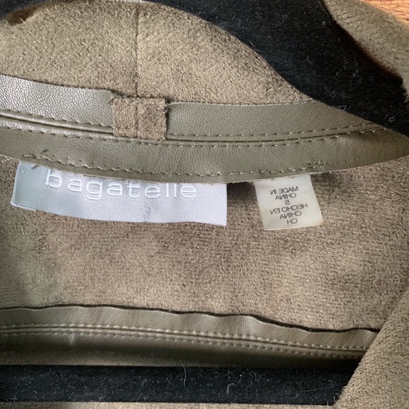 Bagatelle Drape Faux leather/suede Jacket - Picture 2 of 3